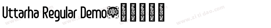 Uttarha Regular Demo字体转换